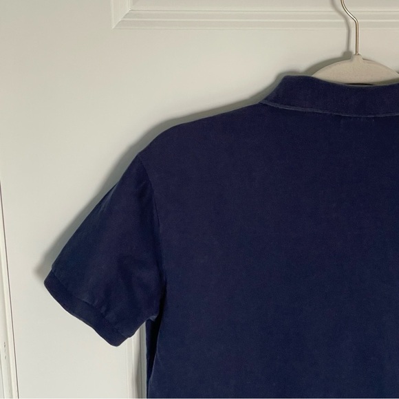 Polo Ralph Lauren Navy Short Sleeve Custom Slim Fit Mesh Polo Shirt 35566 - Picture 9 of 13